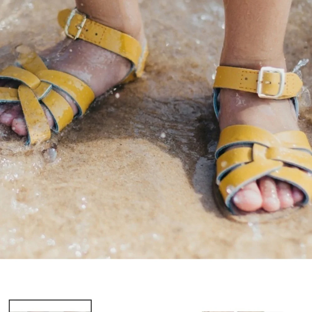 Salt Water Original toddler Sandals - Mustard 5 NWOT
